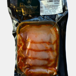lomo adobado extra fileteado en bandeja